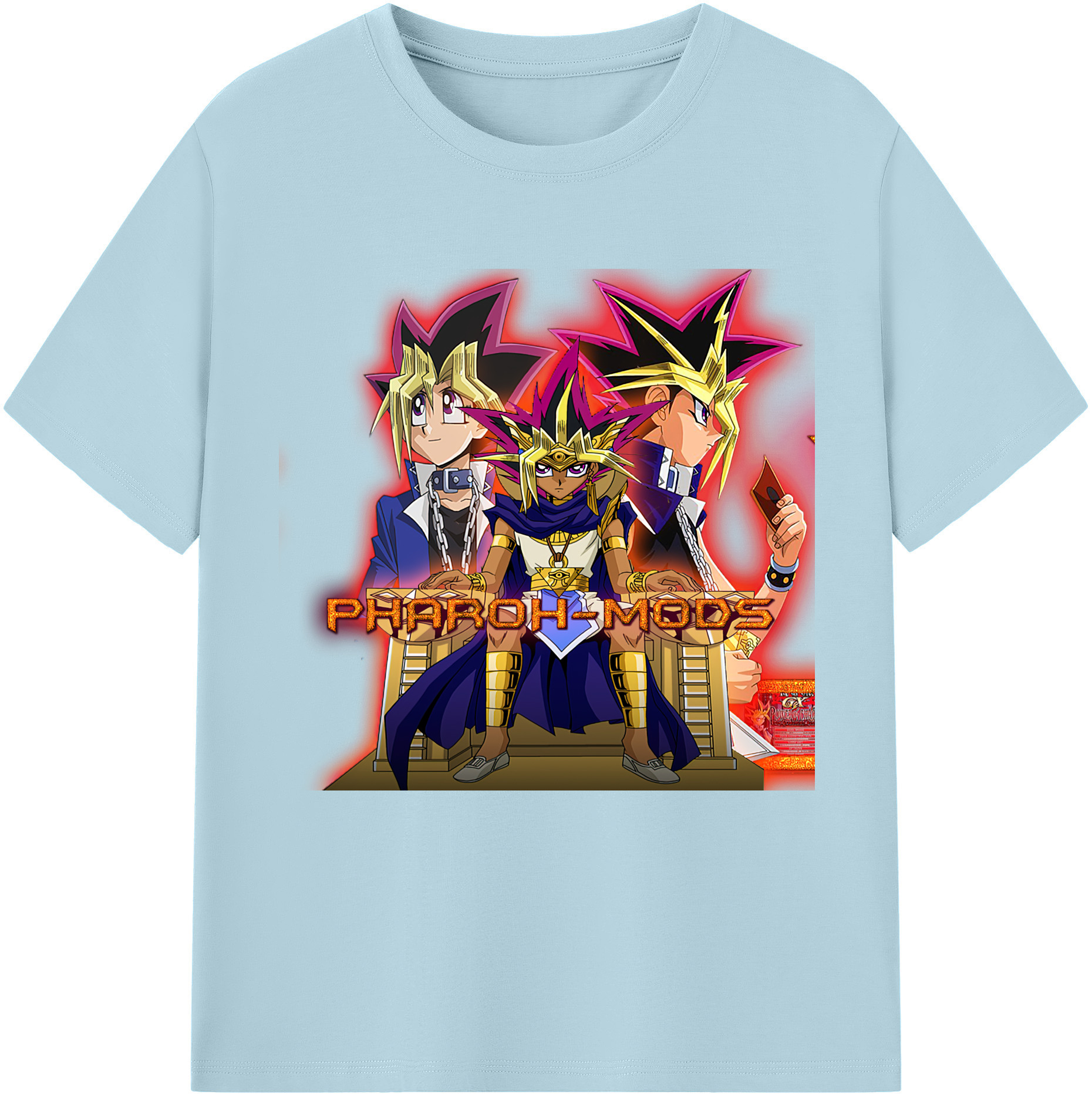 （画像用） 遊☆戯☆王 Yu-Gi-Oh! 綿100％半袖Tシャツ（フロントプリント）